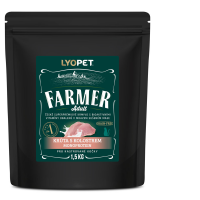 LYOPET Farmer Castrate Cat Morka (monoproteín) s kolostrom 1,5 kg