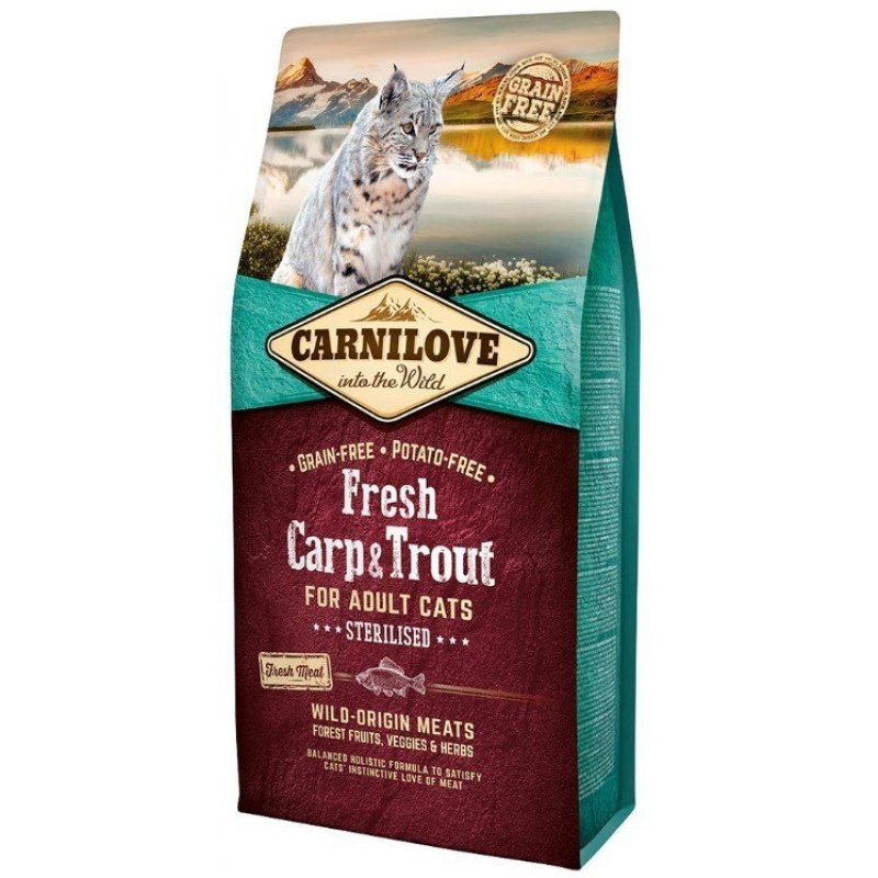 Carnilove Cat Fresh Carp & Trout - Sterilized 6kg VÝPREDAJ