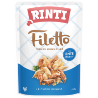 Rinti Dog Filetto kapsa kura+kačica v želé 100g