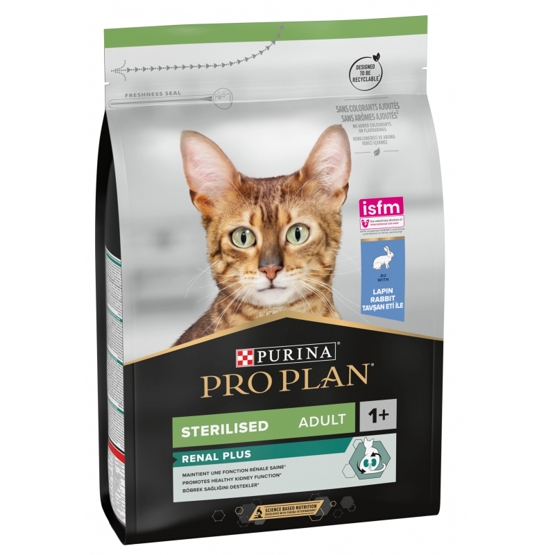 ProPlan Cat Adult Sterilised Renal Plus Rabbit 3kg