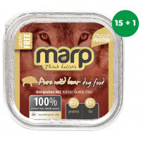Marp Wild Boar vanička pre psy s diviakom 16x100g (15+1 ZDARMA)