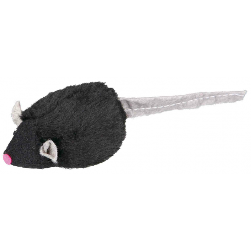 Mikročipová myš so zvukom, catnip 6 cm (RP 0,04 €)