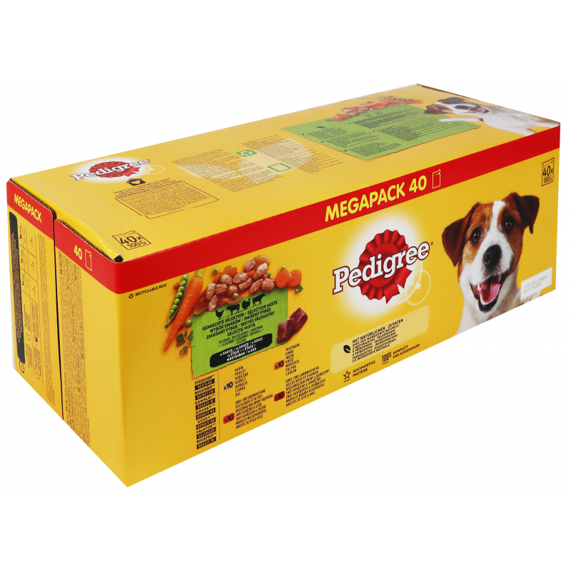 Pedigree vrecko mix. výber so zeleninou v šťave 40x100g