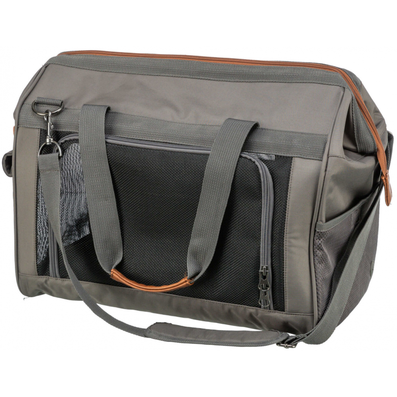 Cestovná taška FINLAY, 43 x 26 x 32 cm, do 10 kg, nylon, čierna/sivá