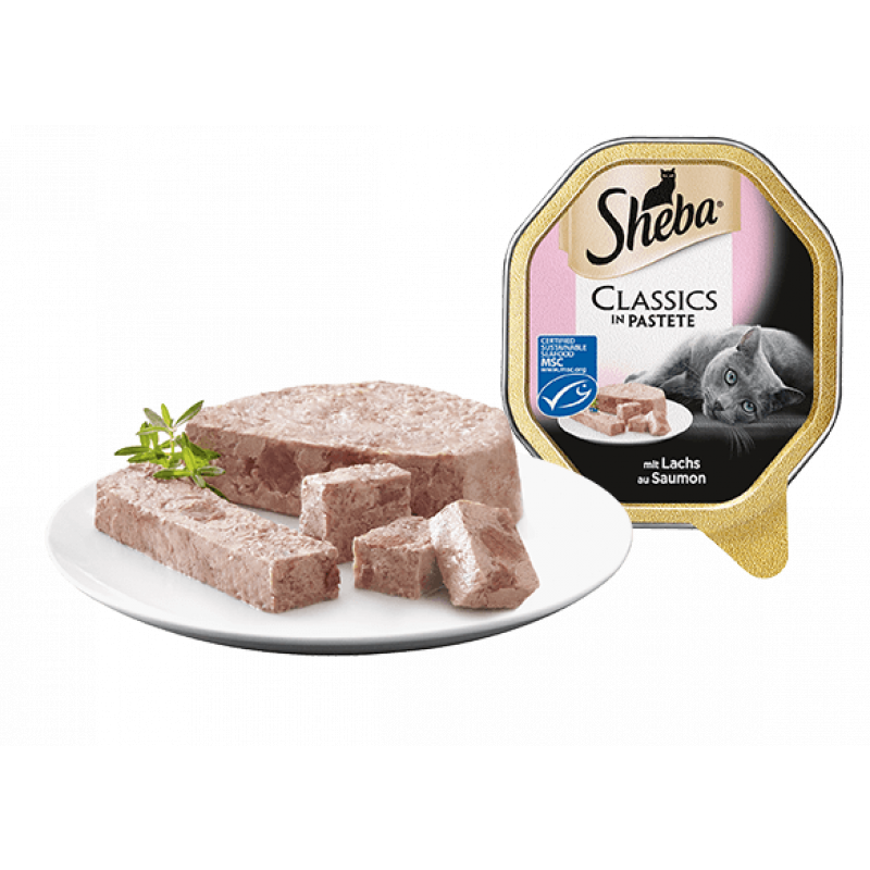 Sheba vanička Losos paštika 85g (min. odběr 22 ks)