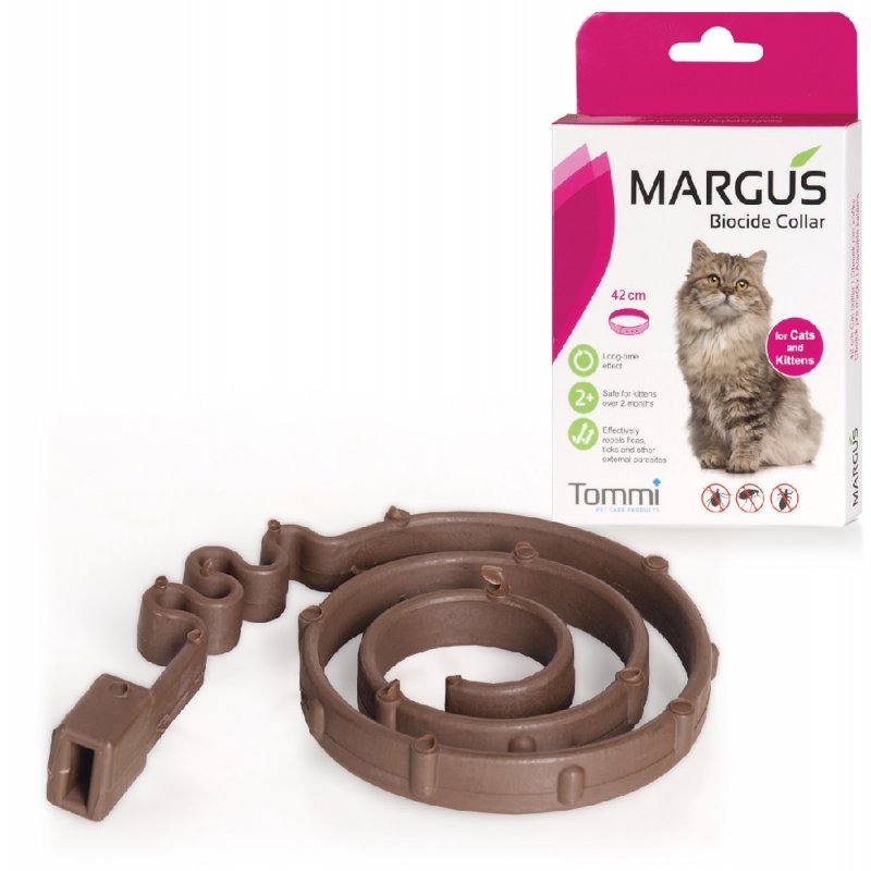 Antiparazitárny obojok pre mačky Margus 42cm
