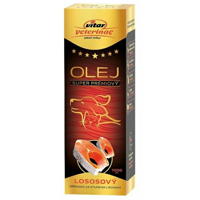 VITAR Veterinae Lososový olej 1000ml