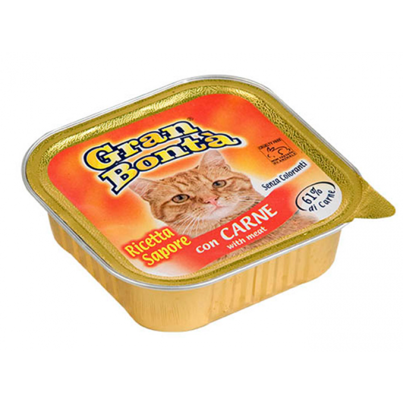 GRAN BONTA paštéta s hovädzím mäsom pre mačky 100g