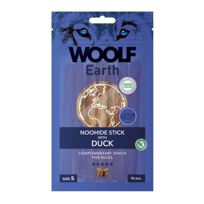 Woolf pochúťka Earth NOOHIDE S Duck 90g