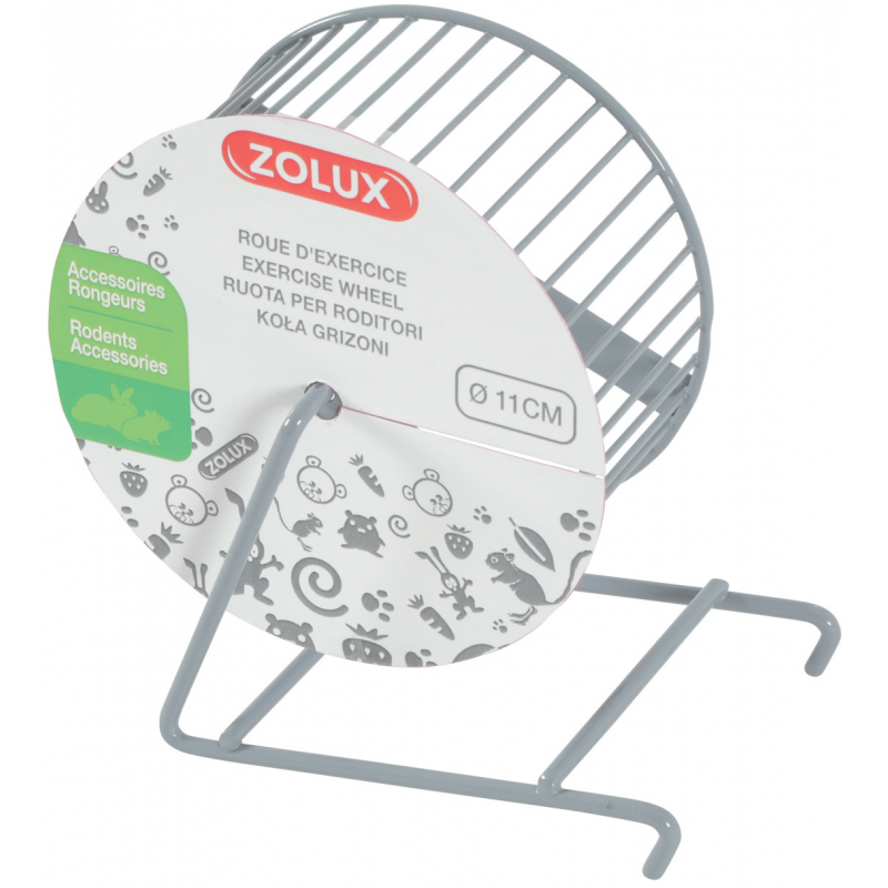 Kolotoč kovový priemer 11cm sivý Zolux