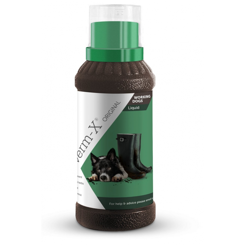 Verm-X Prírodná tekutina proti črevným parazitom pre psov 250ml