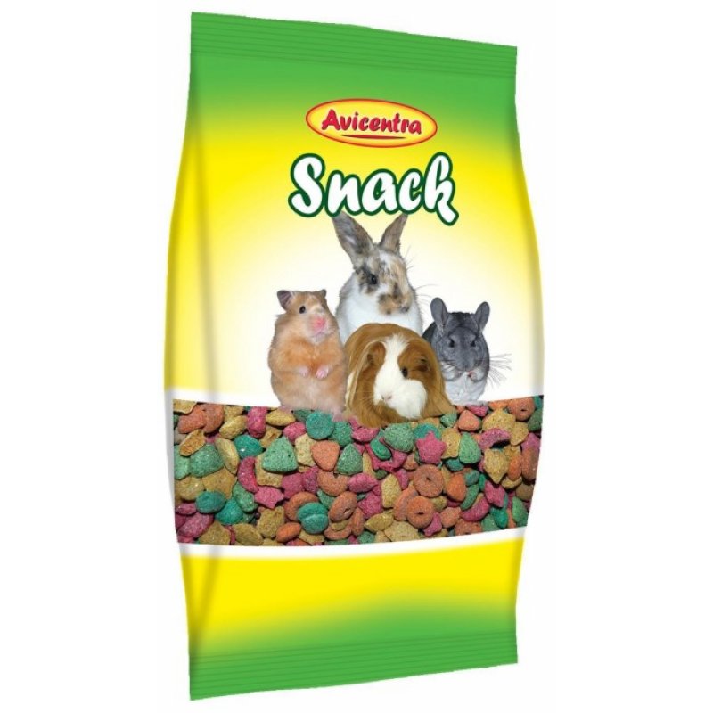 Avicentra farebné chrumky pre hlodavce 200g