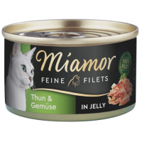 Miamor Cat Filet konzerva tuniak+zelenina v želé 100g (min. odber 24 ks)
