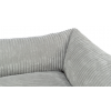 Vital Bed JONNA ortopedický obdĺžnikový pelech 80 x 60 cm, menčestrový plyš, siv