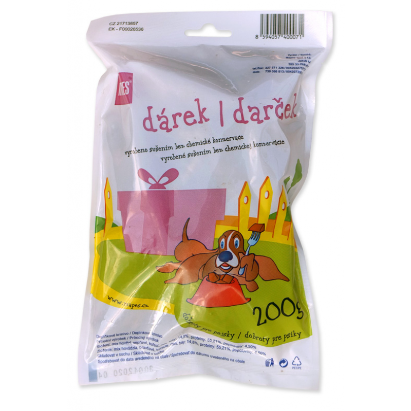Pochúťka sušená MAPES šesť druhov 200g