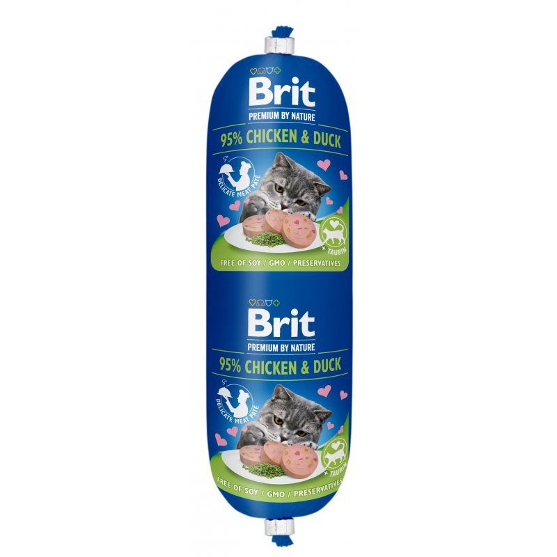 Brit Premium Cat by Nature Sausage Chicken & Duck 180g