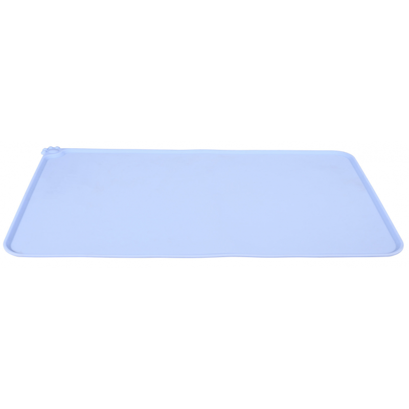 Podložka hladká SILICONE pod misku, modrá L Zolux