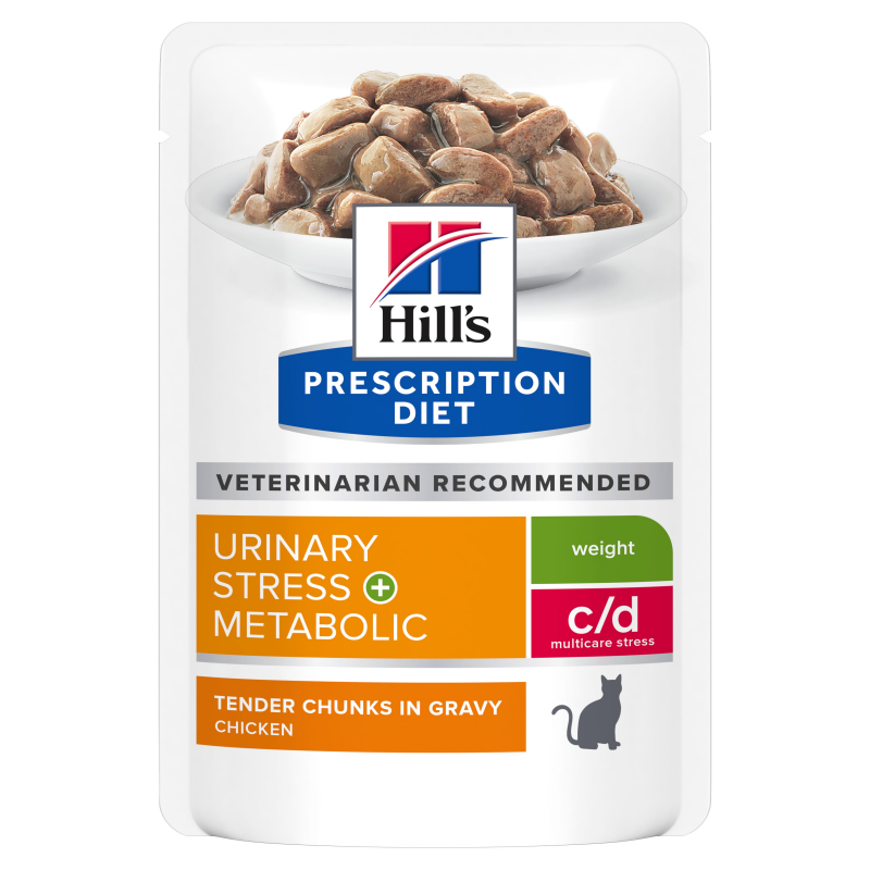 Hill's Fel.PD C/D kapsa Urinary Stress+Metabol 12x85g NEW