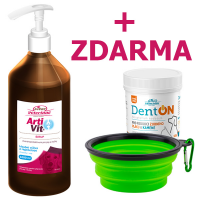 VITAR ArtiVit Sirup 1000ml+DentON100g+cestovná miska