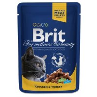 Brit Premium Cat kapsa with Chicken & Turkey 100g