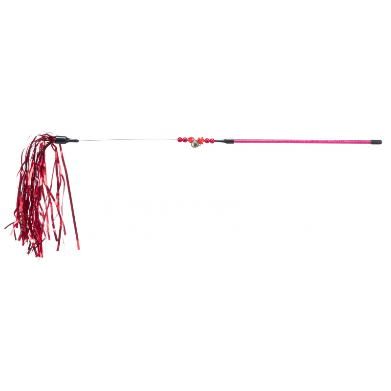 Xmas rod - vianočný hrací prút so strapcami, 48 cm, plast/kov