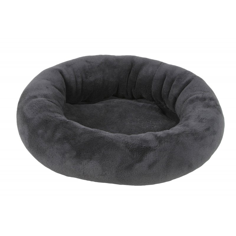 Šedý plyšový okrúhly pelech Amélie 40cm