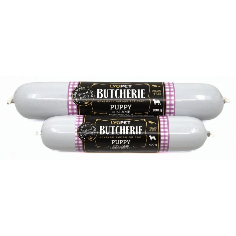LYOPET Butcherie Puppy Lamb sausage 800 g