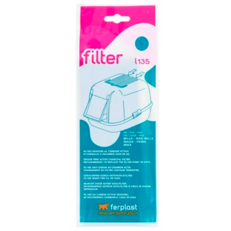Náhradný uhlíkový filter k WC pre mačky L135 FP