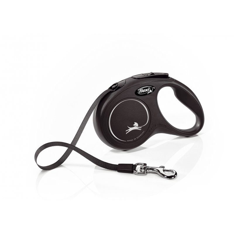 Vodítko FLEXI Classic černá S pásek 5m/15kg