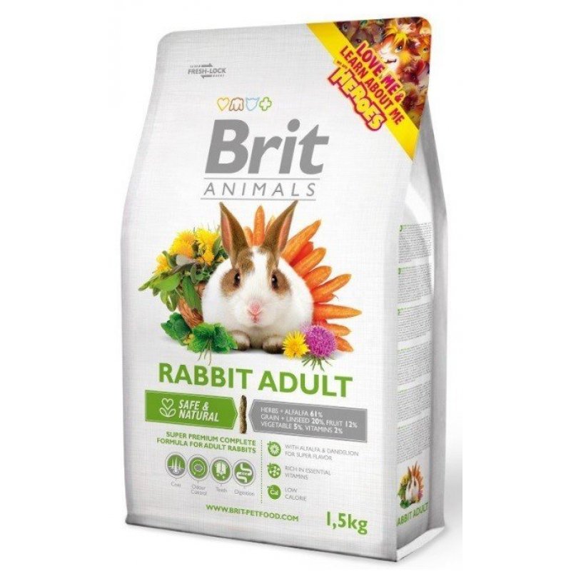 Brit Animals Rabbit Adult Complete 1,5kg