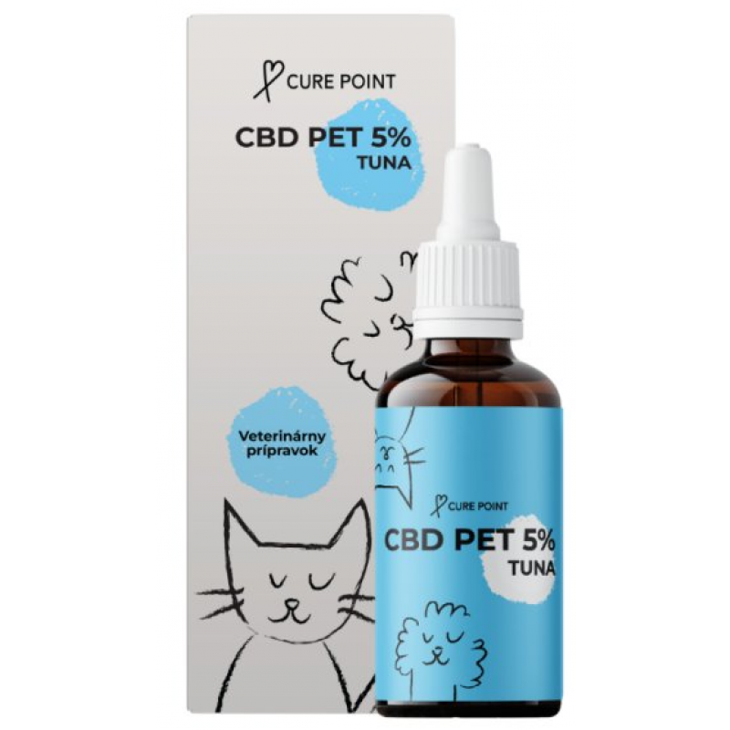 Cure Point CBD PET 5% Olej pre psov Tuna 10ml