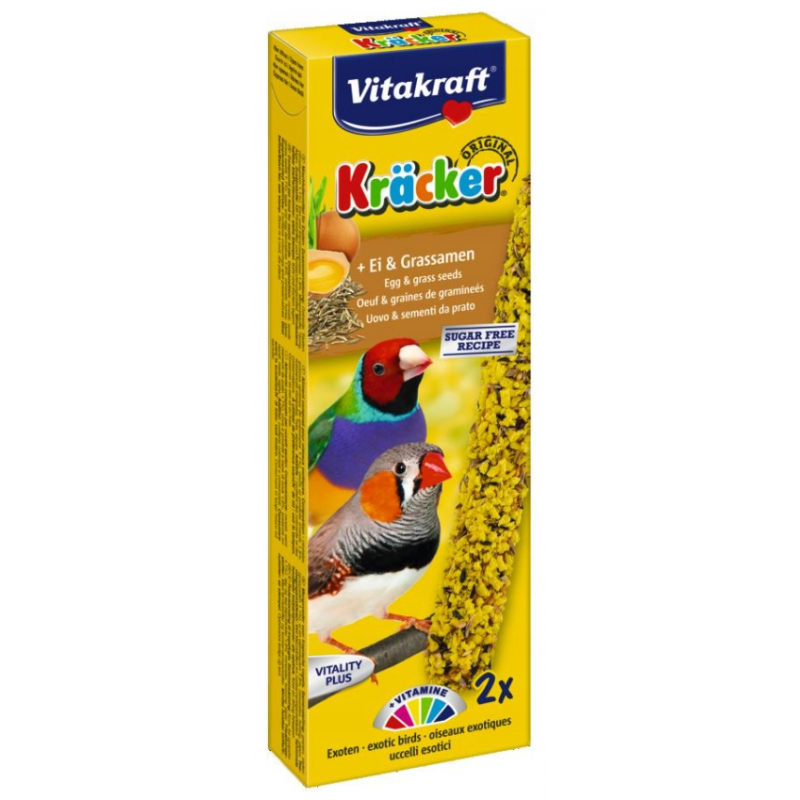Vitakraft Bird Kräcker Exoti vejce finch tyčinky 2ks