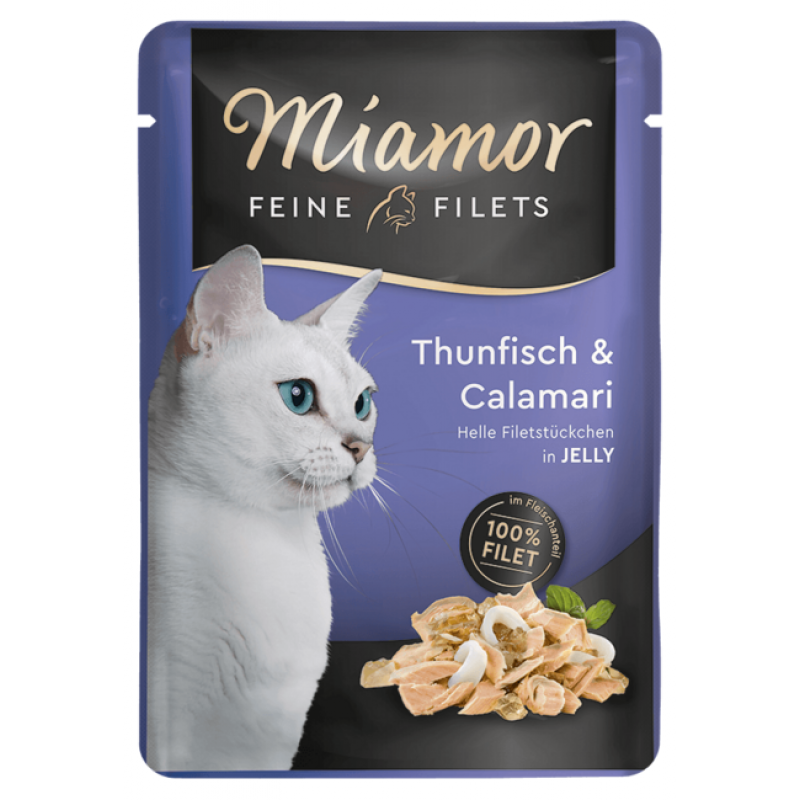 Kapsičky Miamor Cat Filet Jelly tuniak + kalamáre v želé 100g