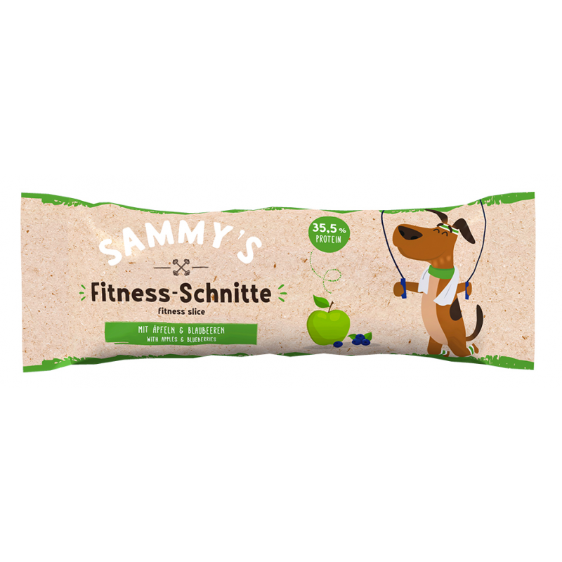 Bosch Sammy’s poch. Fitness Slice Apples& Blueberr 25g