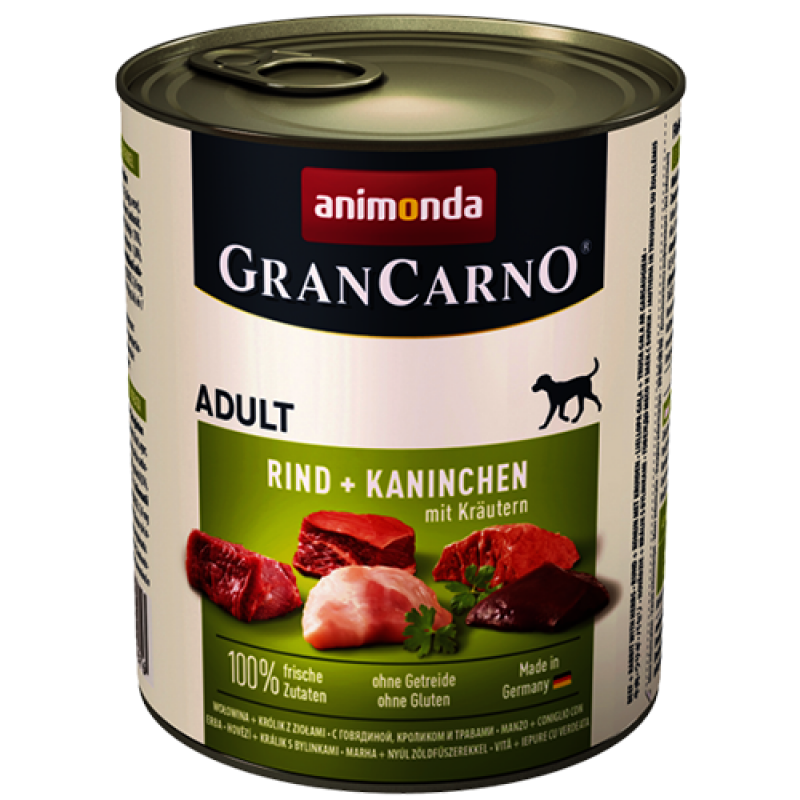 Animonda GranCarno Adult hovädzie, králik a bylinky 800g