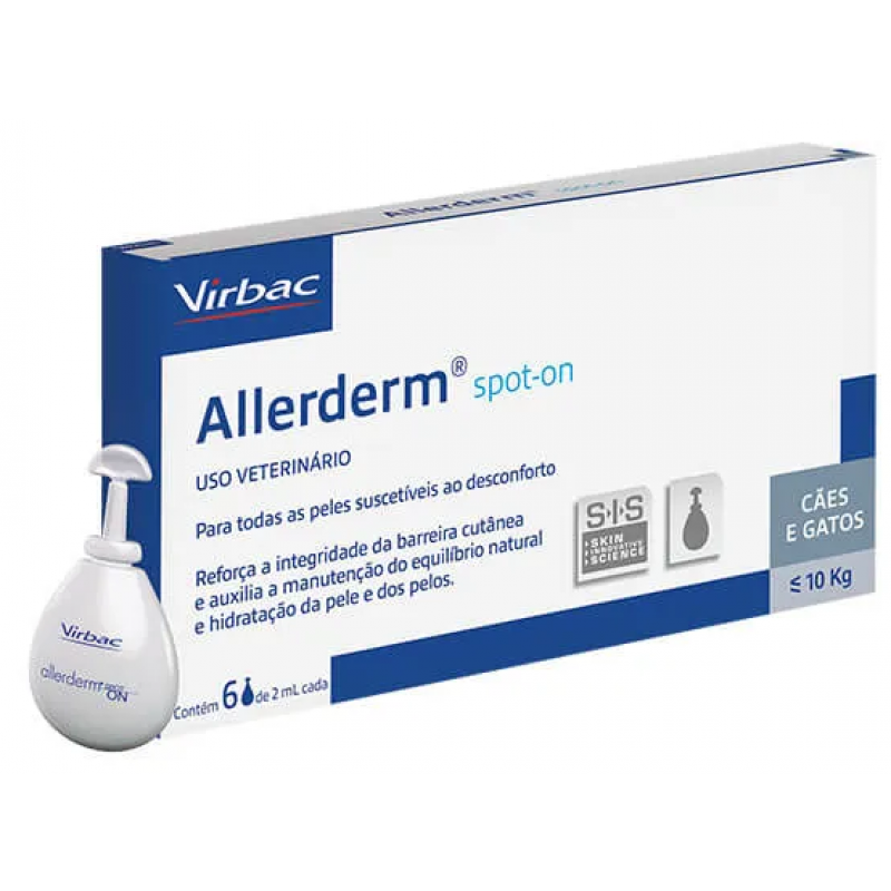 Allerderm Spot on 6x2ml pre psy a mačky do 10kg
