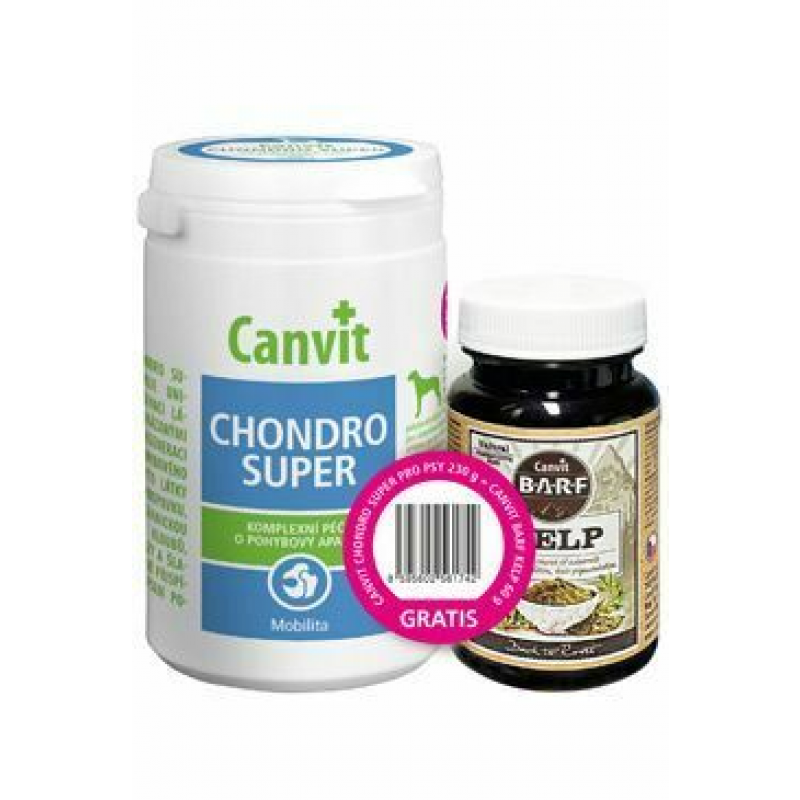 Canvit Chondro Super 230g+Canvit BARF Kelp pre psov 60g