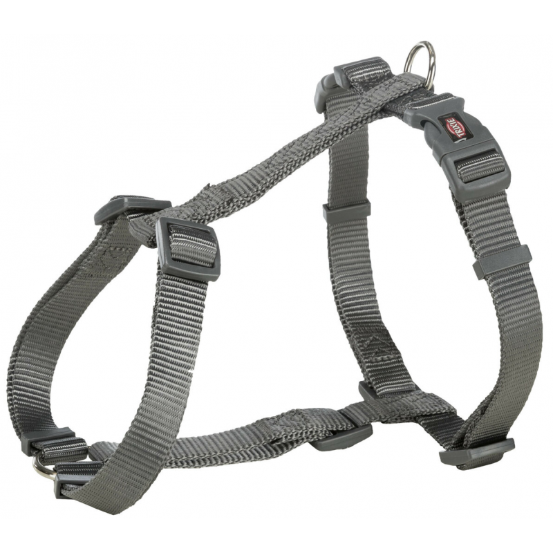 PREMIUM H-postroj L-XL 75-120 cm/25 mm, - grafit