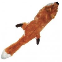 Hračka pes Líška pískajúca 38cm Skinneeez