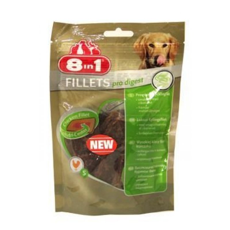 Pochúťka 8in1 Fillets pro digest S 80g