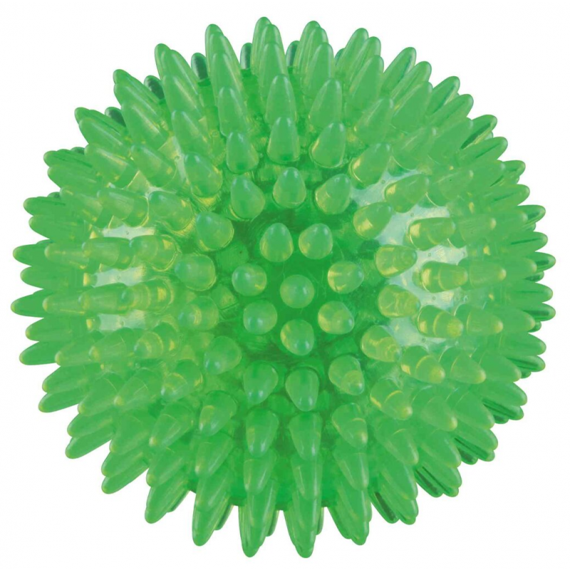 Ježatá loptička, pevný plast (TPR) 12 cm