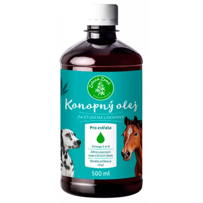 Konopný olej pre zvieratá 500ml