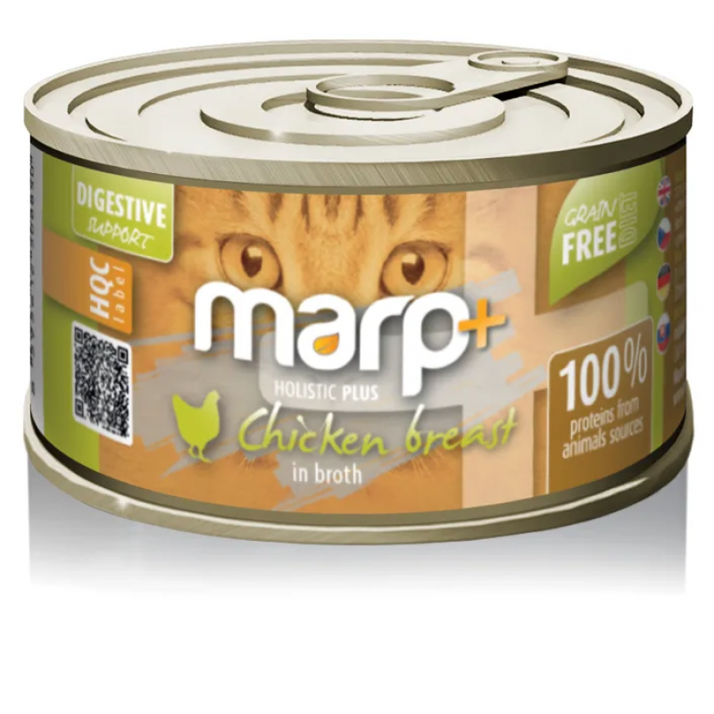 Marp Holistic Plus konzerva pre mačky – Kuracie prsia vo vý