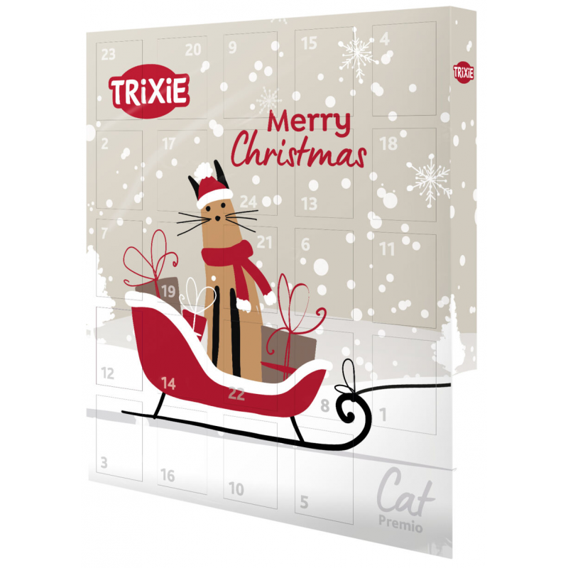 Adventný kalendár pre mačky PREMIO mäsové pochúťky Trixie