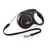 Vodítko FLEXI Classic černá M lanko 8m/20kg