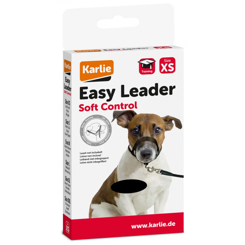 Ohlávka proti ťahaniu Easy leader Karlie čierna XS