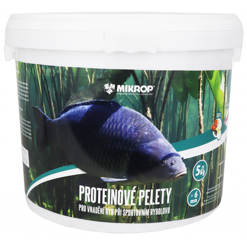 Proteinové pelety pro kapry granule 6mm 5kg Jahoda