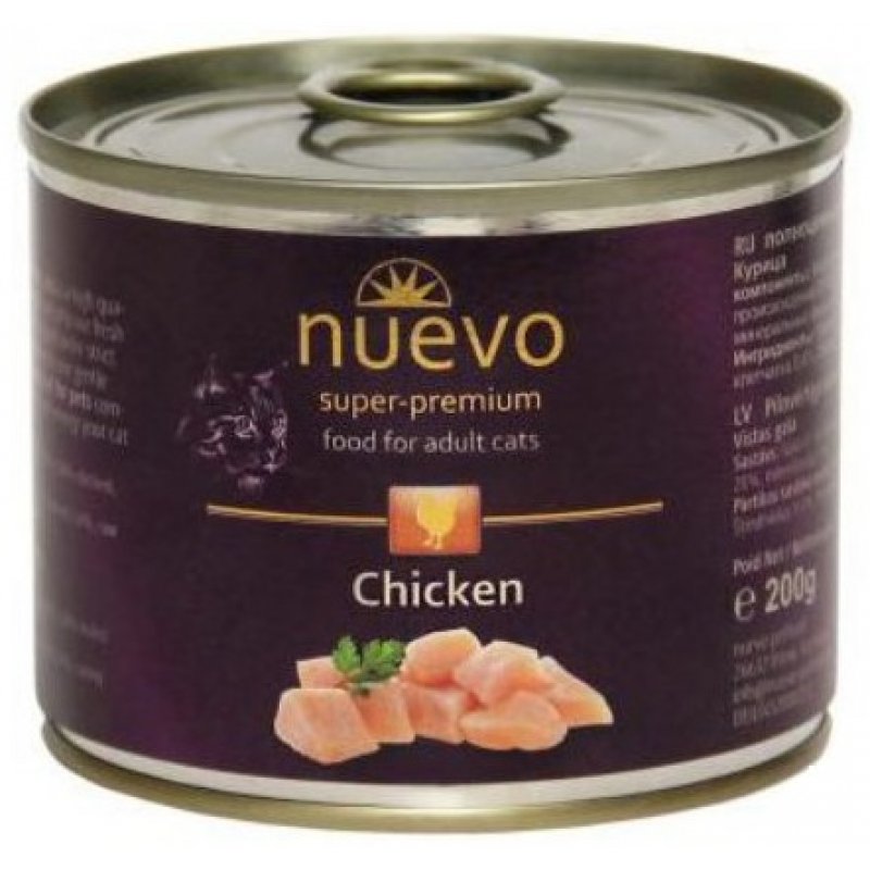 Konzerva Nuevo mačka Adult Kurča 200g