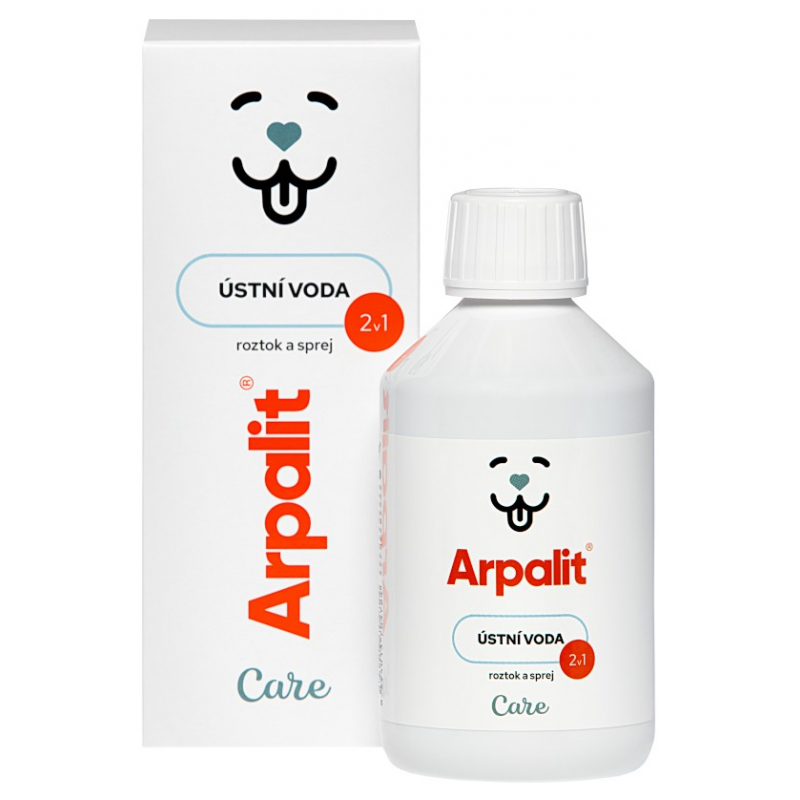 Arpalit Care Ústna voda 2v1, roztok a sprej 250 ml