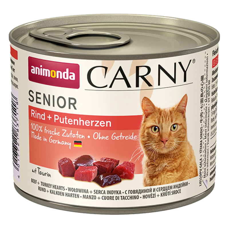 Animonda Carny konzervy SENIOR hovädzie & morčacie srdce 200g